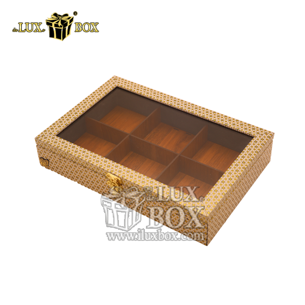 جعبه آجیل و خشکبار پی وی سی طرح خاتم لوکس باکس کد LB659