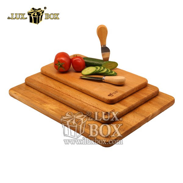 ست تخته سرو چوب راش3 تایی مستطیل لوکس باکس کد LBS590